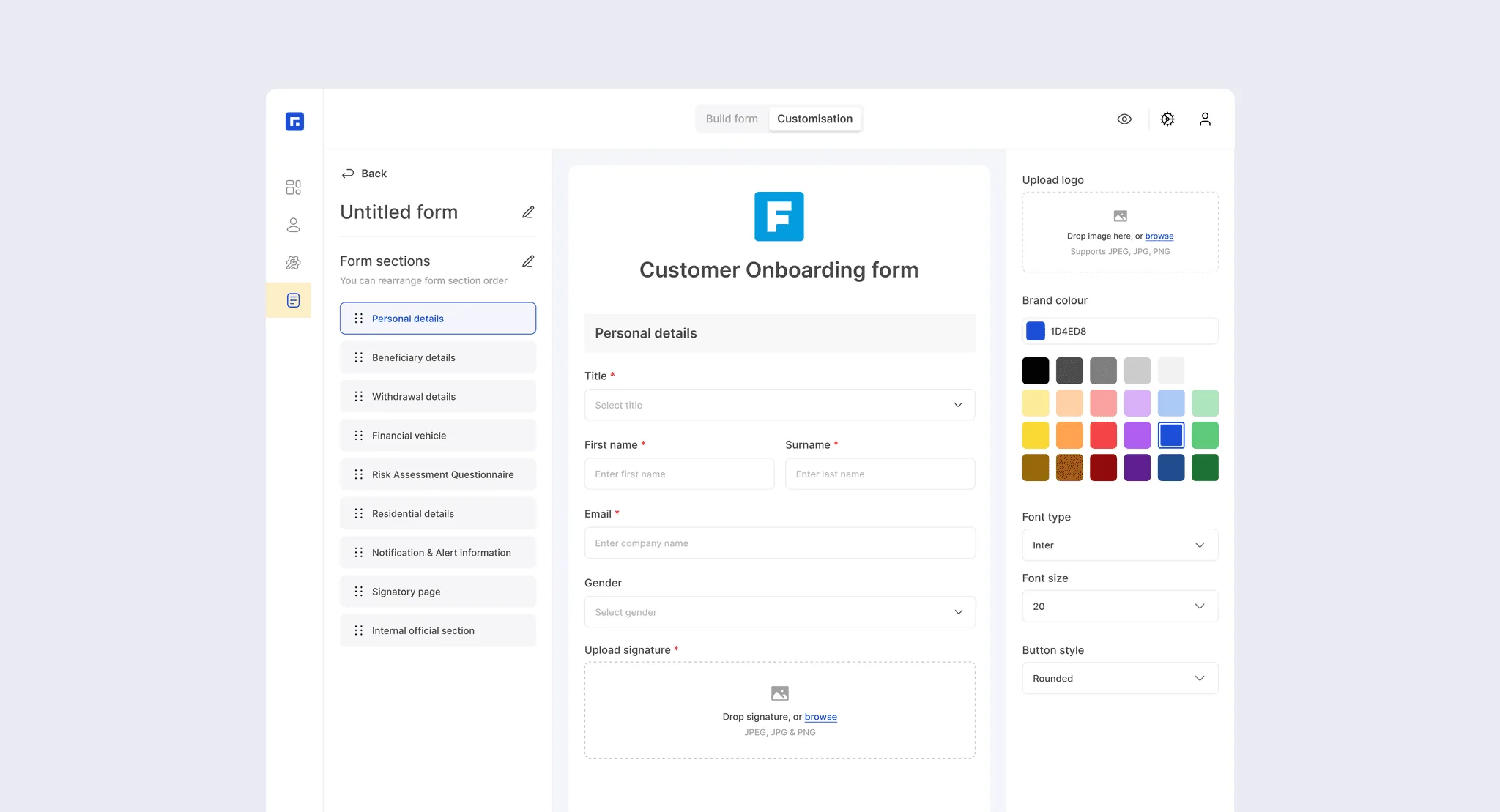 Compliance Form Builder