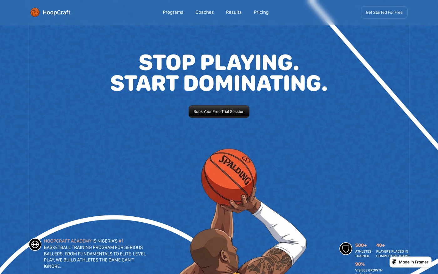 Hoop homepage