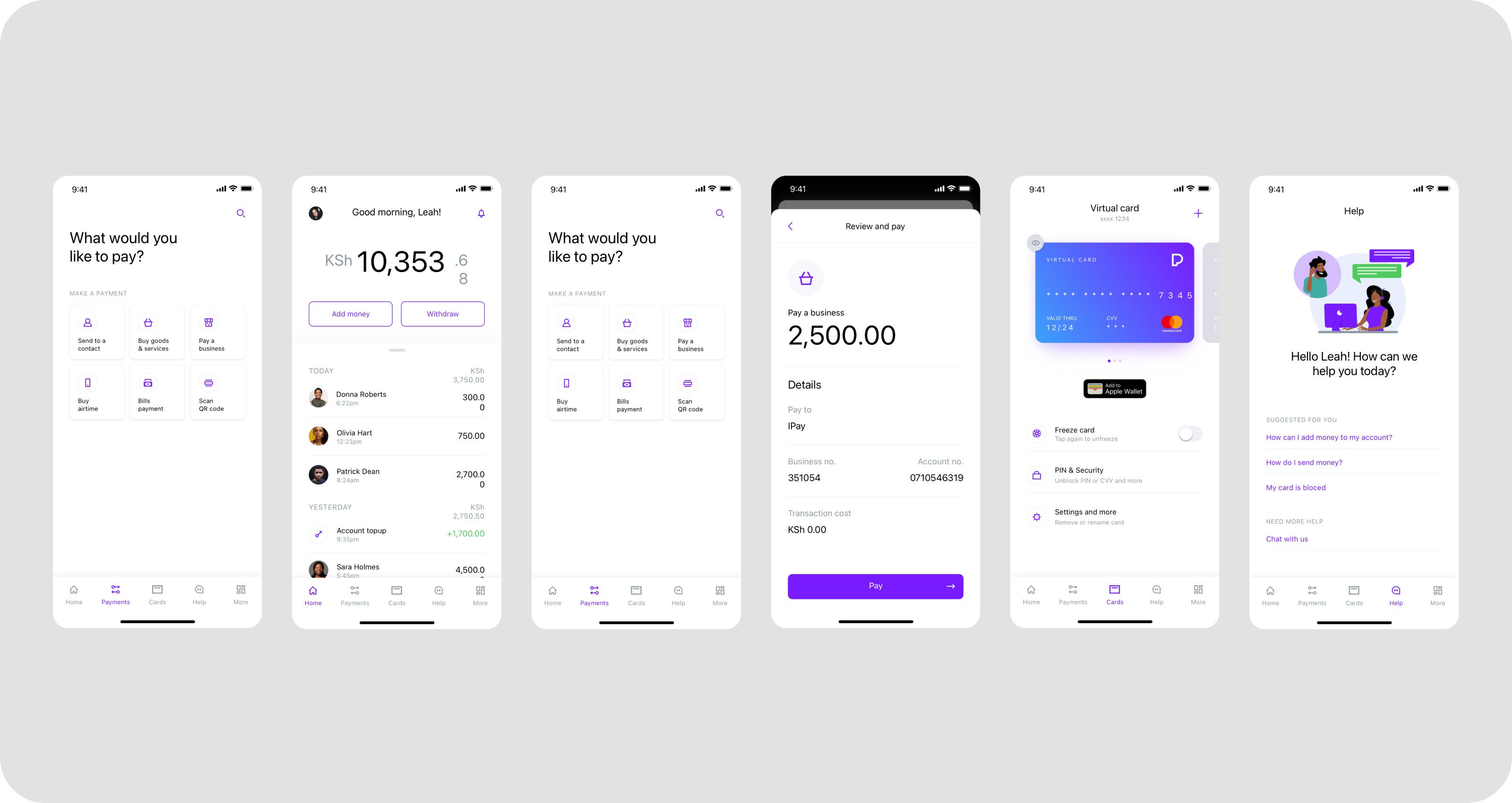 Few screens from the Version 1